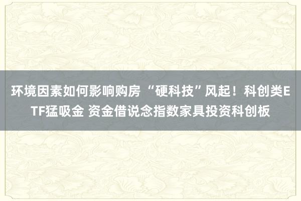 环境因素如何影响购房 “硬科技”风起！科创类ETF猛吸金 资金借说念指数家具投资科创板