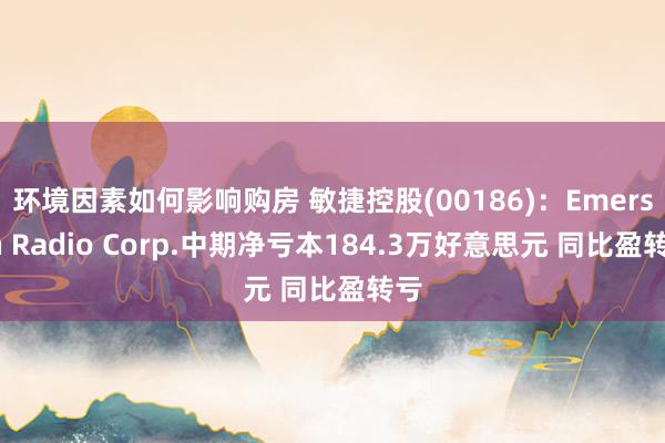 环境因素如何影响购房 敏捷控股(00186)：Emerson Radio Corp.中期净亏本184.3万好意思元 同比盈转亏