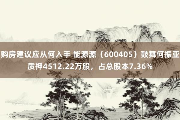 购房建议应从何入手 能源源（600405）鼓舞何振亚质押4512.22万股，占总股本7.36%