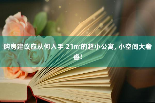 购房建议应从何入手 21㎡的超小公寓, 小空间大奢睿!