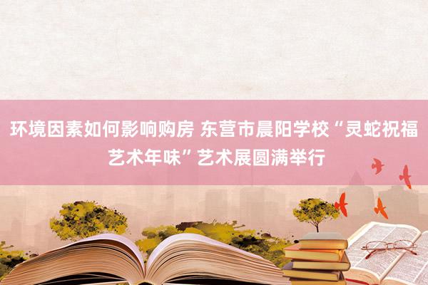 环境因素如何影响购房 东营市晨阳学校“灵蛇祝福 艺术年味”艺术展圆满举行