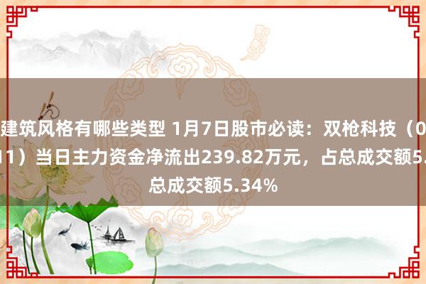 建筑风格有哪些类型 1月7日股市必读：双枪科技（001211）当日主力资金净流出239.82万元，占总成交额5.34%