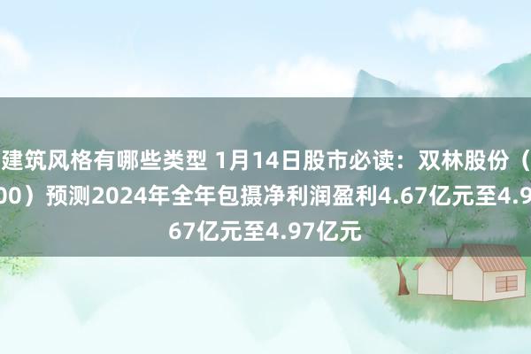 建筑风格有哪些类型 1月14日股市必读：双林股份（300100）预测2024年全年包摄净利润盈利4.67亿元至4.97亿元