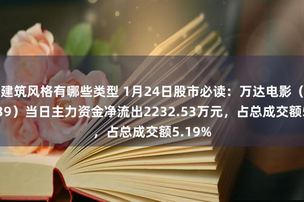 建筑风格有哪些类型 1月24日股市必读：万达电影（002739）当日主力资金净流出2232.53万元，占总成交额5.19%