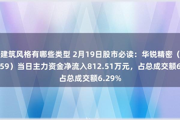 建筑风格有哪些类型 2月19日股市必读：华锐精密（688059）当日主力资金净流入812.51万元，占总成交额6.29%